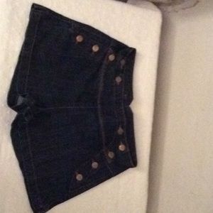 Sulfur, high waist denim flap shorts # 11.